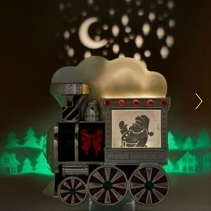 Holiday Express Train with Santa Silhouette